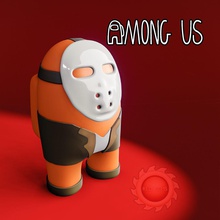 among us jason game toys fanart pc stream amongus character figura juego modelo 3d print miniatures figurines games 3d print model - Mito3D