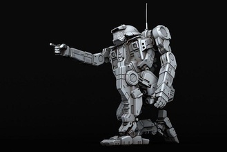 javelin futuristic robot sci fi scifi mech battletech mwo warrior print printing games toys board future 3d print model - Mito3D