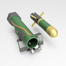 giavellotto arma militare azione giocattolo facile passatempo Fai 3d print model - Mito3D