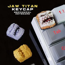 mandíbula titán tecla 3d mecánico teclado aot snk shingeki kyojin ataque artesano 3d print model - Mito3D