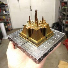 Jedi têmpora arquitetura construção Guerra Estrelas estrutura miniatura arte esculturas 3d print model - Mito3D