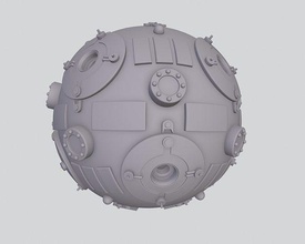 Jedi formación remoto impresión estrella guerras pelota conformado tecnología ciencia ficción sable luz esférico espacio vader astronave empuñadura aprendiz Ciencias juegos juguetes 3d print model - Mito3D