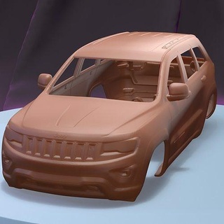 jipe Cherokee limitado 2017 imprimível carro corpo fenda escalextrico Tamiya rc miniz controle rastejante ninco Kyosho scx axial jogos brinquedos acessórios 3d print model - Mito3D