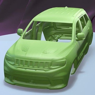 Jeep großartig Cherokee Trackhawk 2018 druckbar Wagen Körper Slot scalextric tamiya rc miniz Steuerung 1 24 Crawler Ninco Kyosho scx Spiele Spielzeuge Spiel Zubehör 3d print model - Mito3D