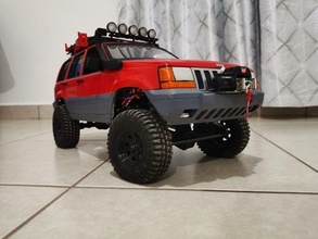 jeep grandiose cherokee zj 3d impression dossiers 313mm véhicule voiture traxxas axial loisir corps diy automobile 3d print model - Mito3D