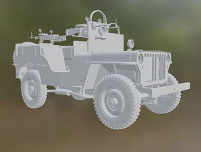 jeep willys sas europe armée uk guerre mondiale modèles 1 16 loisir diy 3d print model - Mito3D