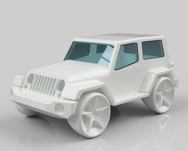 jeep wrangler loisirs-bricolage 3d de modèle d'impression imprimable la sculpture suv willis 4x4 awd offroad voiture véhicule auto crossover l'automobile passe-temps rubicon le bricolage hobby 3d print model - Mito3D