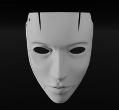 jenova maske cosplay finale fantasie 3dprinting drucken gesicht druckbar hobby diy 3d print model - Mito3D