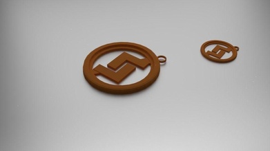jera pendant jewelry fashion norse pendants 3d print model - Mito3D