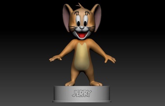 jerry mickey tom mouse 3d print model figure sculpture statue toy games toys 3d print model - Mito3D