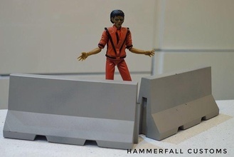 jersey barrieren diorama requisiten straße verkehr spiele spielzeuge 3d print model - Mito3D