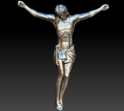 pendentif jésus joyeria religion art figure homme statue bijoux religieux traverser sculpture vierge 3d print model - Mito3D