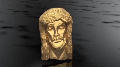 jesús el colgante los collares de oro la joyería joya plata 3dprint art cepillo cruz colgantes 3d print model - Mito3D
