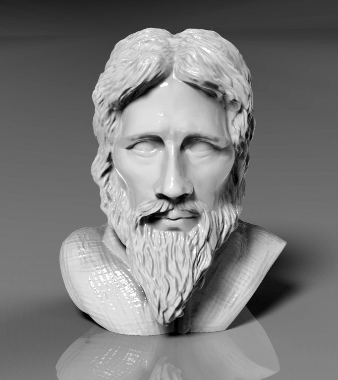 jesus Büste Kunst Skulptur die religiöse christian Abbildung statue Christus Skulpturen 3D print model - Mito3D