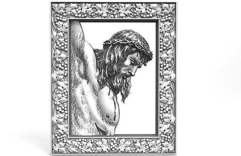 Jesús Cristo cnc religioso firmar Arte deco tallado jesu religiou objeto señales logos 3d print model - Mito3D