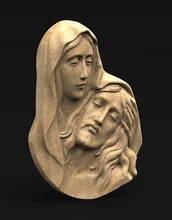isa İsa Maria tek heykel heykeller Sanat dekor şekil Rahatlama mermer anne din oyulmuş Odun klasik barok yazdırılabilir 3dprint 3dmodel 3d print model - Mito3D