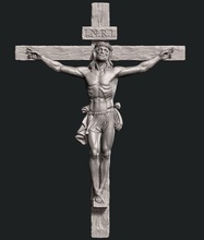 jésus traverser christ religiou objet bijoux médaillon religieux jubé crucifixion impression 3d inri dieu pendentifs crucifix christian 3d print model - Mito3D