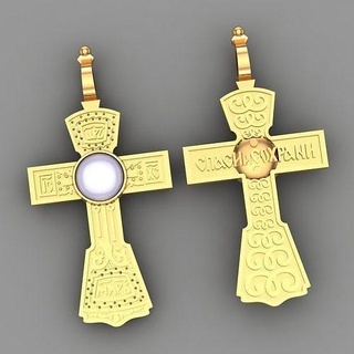 isa çapraz 3d Yazdır model taç dikenler dini Katolik kilise kolye madalyon bas Rahatlama Vesika aziz Tanrı mücevher takı Sanat heykeller 3d print model - Mito3D