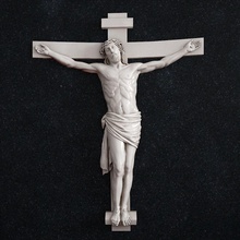 jesús cruzar crucifijo escultura personas religión arte hombre esculturas joyería joya colgante pendiente oro anillo plata judío 3d print model - Mito3D