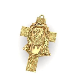 jesus cross pendant 3d print model jewelery gold ring printable jewellery jewel necklace diamond jewelry pendants 3d print model - Mito3D