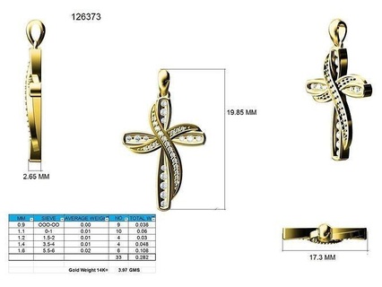 Gesù attraversare pendente 3dm stl jcd render dettagli collana gioielleria diamante argento oro personalizzato ciondoli religioso prezioso stampabile regalo gioiello 3d print model - Mito3D