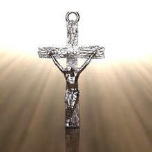 jesús cruzar pendiente religión dios iglesia crucifixión espiritualidad jesu buda estatua arte collar joyería joya colgantes 3d print model - Mito3D