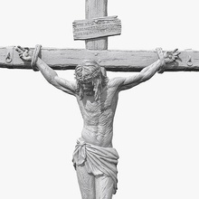 jésus crucifixion christ traverser statue sculpture crucifix dieu seigneur impression art sculptures 3dprint trousse 3d print model - Mito3D