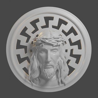 Jesus cara 2 Cristo religiou objeto jesu ortodoxo Igreja catedral basílica cristão casa decoração cabeça corpo 3d 3dprintable humana símbolo arte esculturas 3d print model - Mito3D