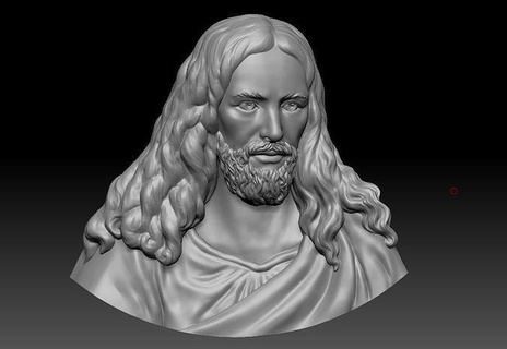 isa baş kolye 01 dini Hıristiyan Katolik Rahatlama takı mücevher İsa Tanrı heykel Sanat heykeller din ibadet modeller büst 3d print model - Mito3D