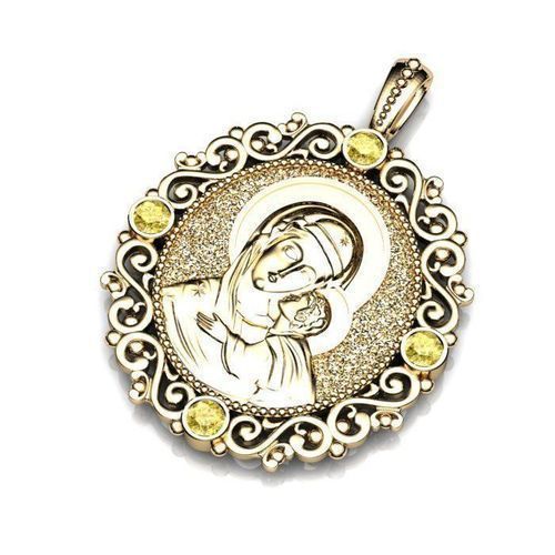 jesus icon pendent god beautiful design ring engagament jewelry heart diamond necklace vintage mens band wedding women men eternity pendants 3D print model - Mito3D