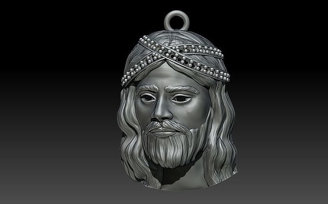 jésus pendentif bijoux pendentifs traverser or argent religieux christian bijou catholique imprimable ornement orthodoxe soulagement 3d print model - Mito3D