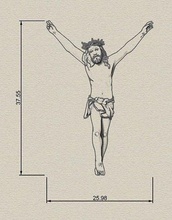 Jesús colgante pendiente cuerpo hermoso Moda 3d print model - Mito3D