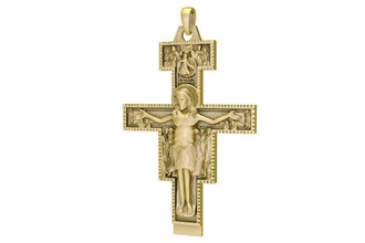 Jésus pendentif 1968 bijoux mode accessoires or diamant homme Hommes femme femmes unisexe conception feng shui pendentifs 3d print model - Mito3D