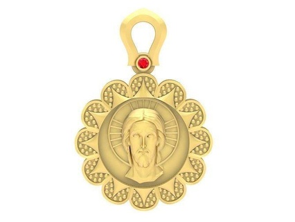 jesus pendant 3610 jewelry fashion accessories gold diamond new design pendants 3d print model - Mito3D