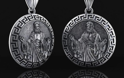 isa kolye a03 baş madalyon Rahatlama Vesika İsa Tanrı dini mücevher heykel çapraz Katolik Sanat heykeller takı 3d print model - Mito3D