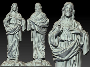 jesus statue skulptur christus religion kruzifix kreuzigung religiös christian bibel heilig kalvarienberg christentum israel katholisch kunst skulpturen 3d print model - Mito3D