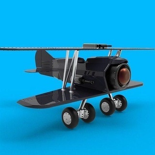 jet biplan avion avion avion jet jet avion biplan 3d Plastique biplan jet loisir colle guerre fusil trousse miniature Jeux jouets Jeux jouets 3d print model - Mito3D