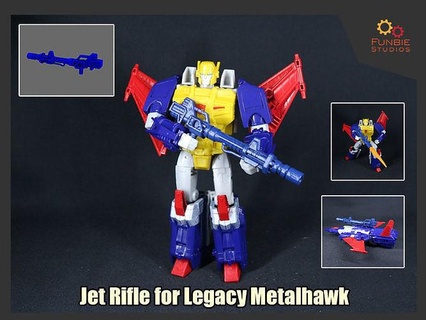 jet rifle transformadores legado Halcón metálico juegos juguetes 3d print model - Mito3D