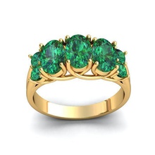 jewel set gold jewelry ring silver diamond jewellery gem engagement brilliant engagem ruby rings 3d print model - Mito3D