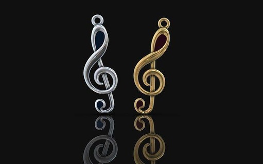 bijoux pendentifs Remarque or colliers imprimable 3d print model - Mito3D