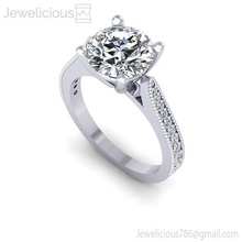 jewelicious-1047-ring jóia jóias ouro de prata anel diamante printable casamento da forma sterling brilhantes gem moda beleza brillant o cad quilate a anéis 3d print model - Mito3D