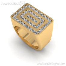 jewelicious-1062-ring mücevher takı altın Gümüş yüzük elmas yazdırılabilir moda sterling parlak gem güzellik cad karat 3d print model - Mito3D