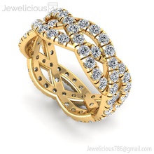 jewelicious-1079-ring joya la joyería precioso gem de oro lujo imprimible plata anillo diamante sterling moda compromiso brillante ronda cad carat los anillos 3d print model - Mito3D