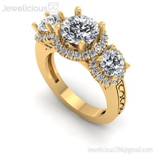 joia 1097 anel jóia joalheria ouro diamante Casamento jóias imprimível moda brilhante esterlina noivado beleza gema prata cafajeste quilate argolas 3d print model - Mito3D