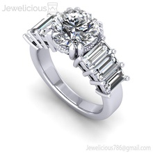 jewelicious 1117 ring diamante compromiso anillo palillos joya brillante boda joyería imprimible plata moda belleza libra esterlina canalla quilate oro anillos 3d print model - Mito3D