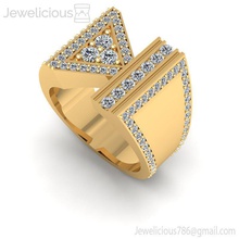 jewelicious 1122 ring joya oro diamante anillo brillante compromiso boda joyería imprimible plata moda belleza canalla quilate anillos 3d print model - Mito3D