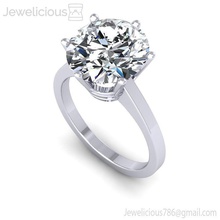 jewelicious-1124-ring jóia brilhantes gem o engajamento de casamento jóias diamante printable anel prata ouro noivado moda beleza brillant cad a quilate sterling anéis 3d print model - Mito3D