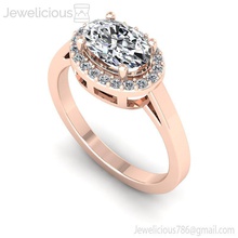 jewelicious-1134-ring jewel brilliant gem engagement fashion beauty sterling diamond ring wedding jewellery printable silver gold cad carat jewelry rings 3d print model - Mito3D
