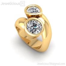 jewelicious 1153 ring diamante anelli gioielleria argento stampabile splendente platino gemma brillante squillare sterlina moda bellezza fidanzamento cad carati oro prezioso orecchino 3d print model - Mito3D