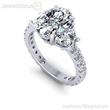 jewelicious 1154 ring stein engagement ring rose gold juwel schmuck brillant diamant hochzeit mode schönheit druckbar silber cad karat ringe 3d print model - Mito3D